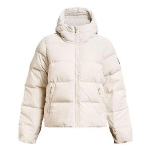 Under Armour White Puffer Jacket with Hood